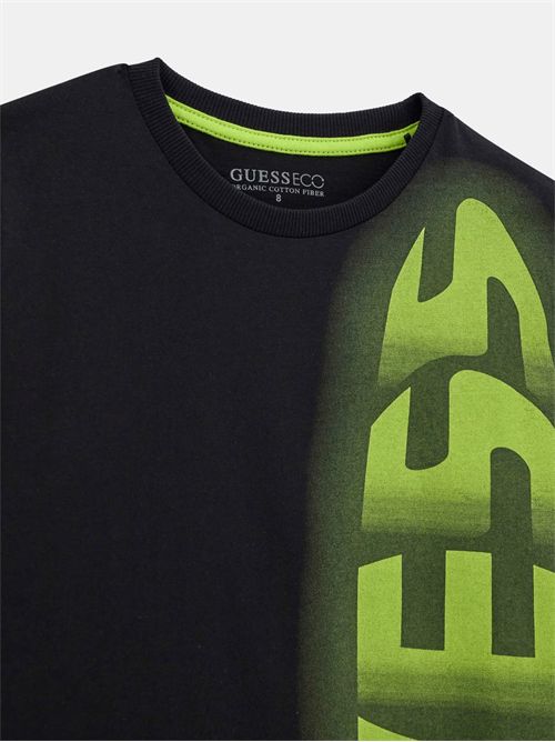 T-shirt stampa logo GUESS | L5YI02K8HM4/JBLK